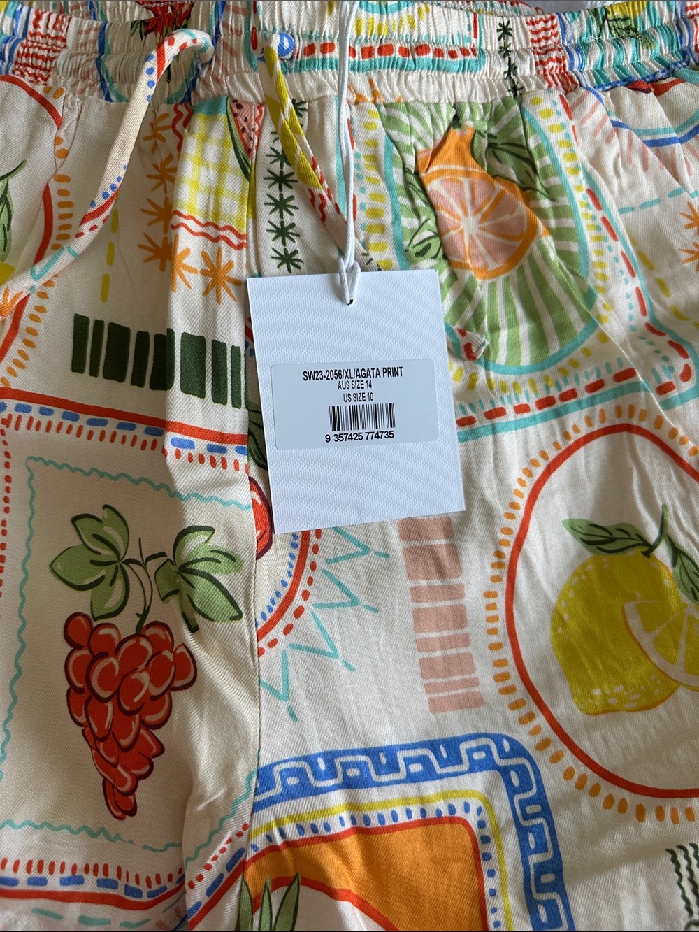 Exclusive Print Women's Button-Down Fruit Print Shirt - Multi - Picture 5 of 5